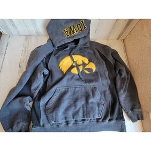 Colosseum iowa hawkeyes medium hoodie athletic black unisex